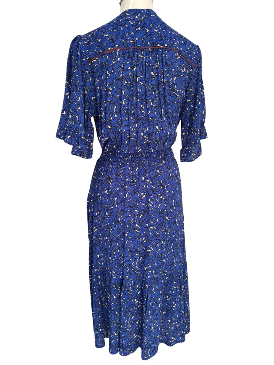 Noa Noa Petrol Blue Floral Wrap Dress – 5