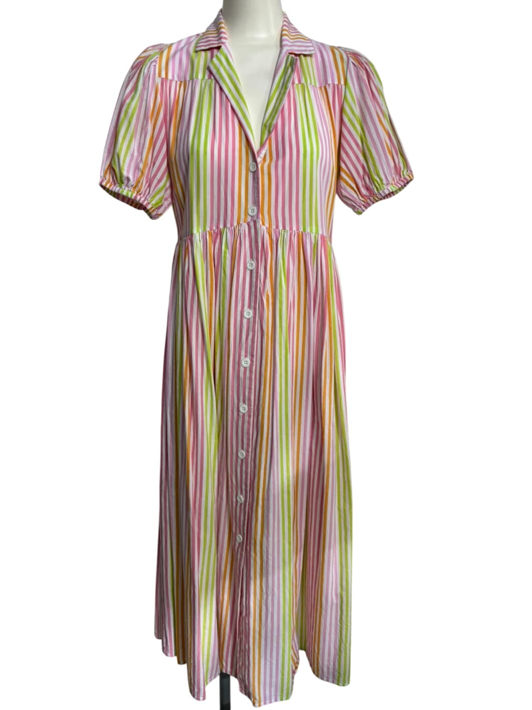 Steele Striped Button-Up Dress – 1