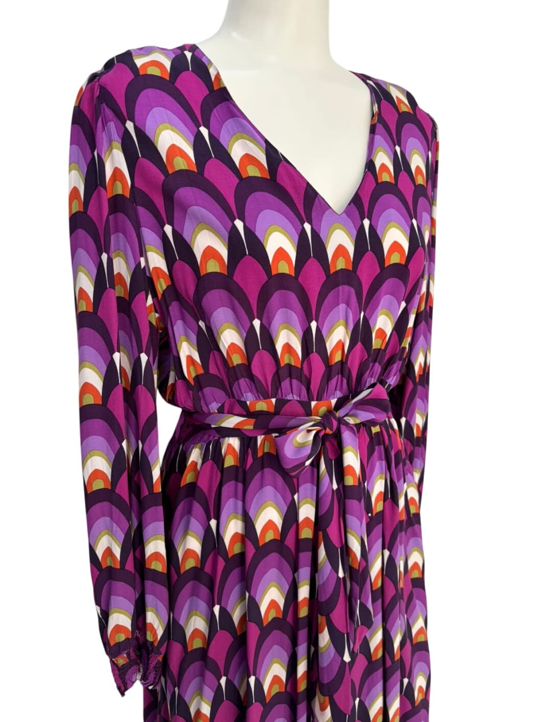 Le Petite Étoile V-Neck Printed Maxi Dress – 3