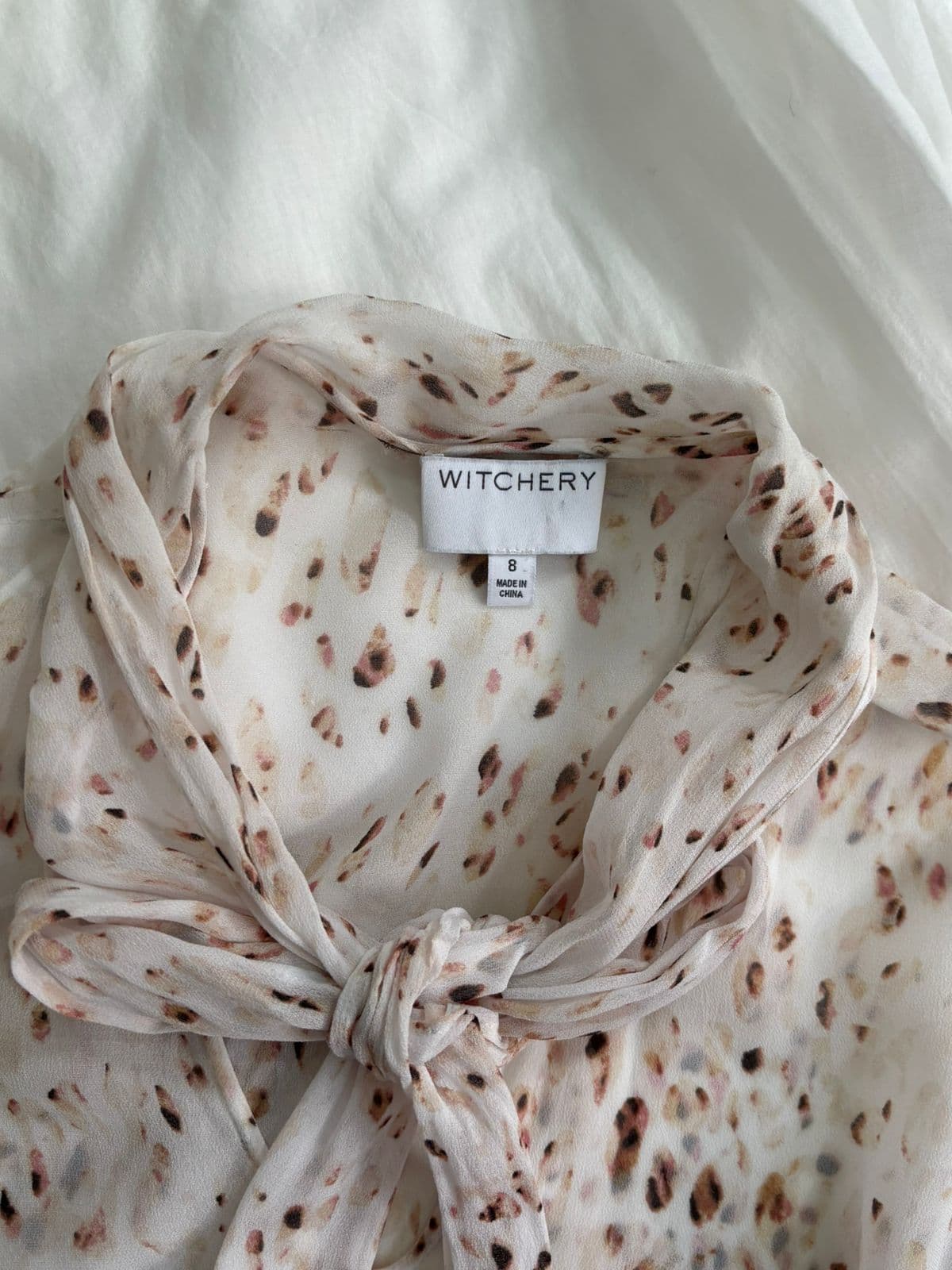 Witchery Floral Tie-Neck Dress – 5