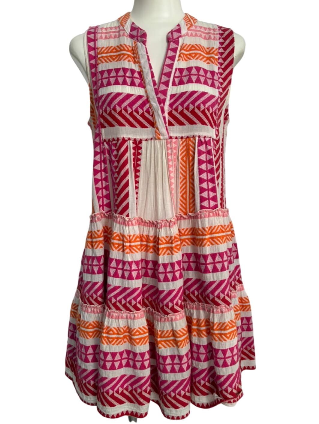 Devotion Twins Geometric Print A-Line Dress – 1