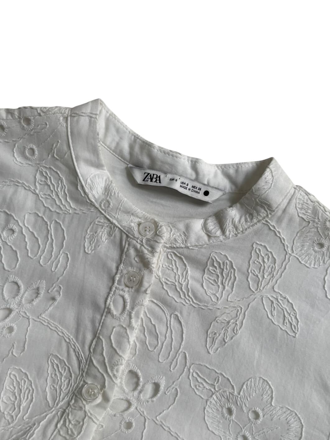 Zara Embroidered Long Sleeve Dress – 6