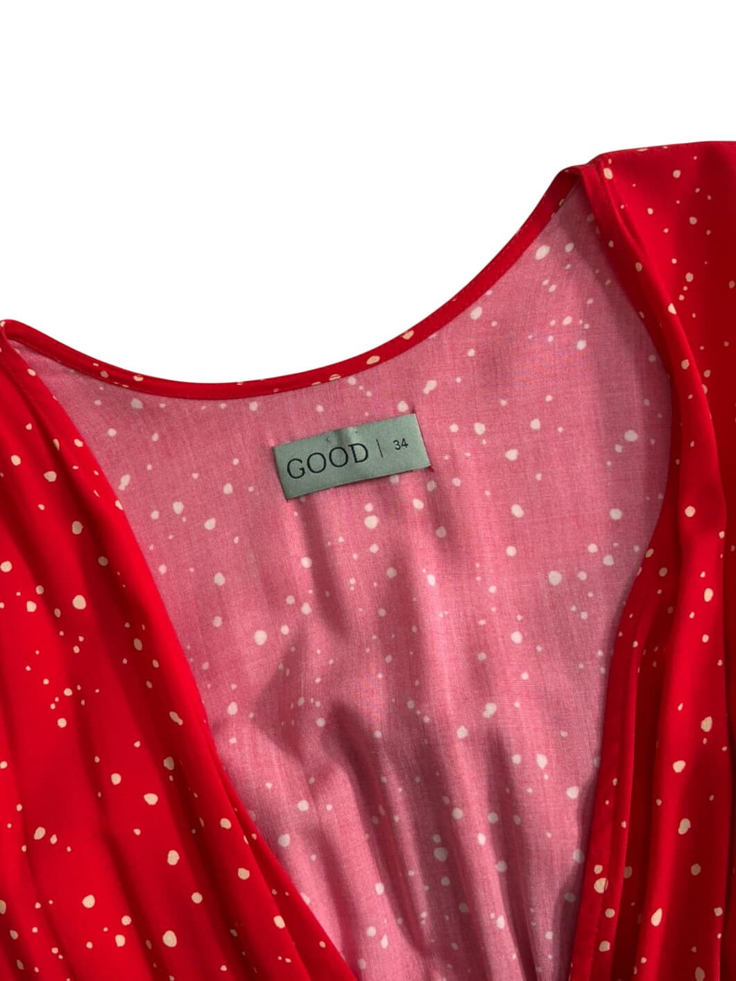 Red Wrap Dress with Dots – 6