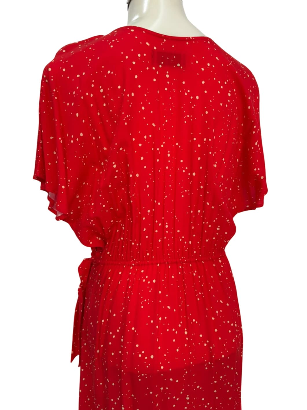 Red Wrap Dress with Dots – 5