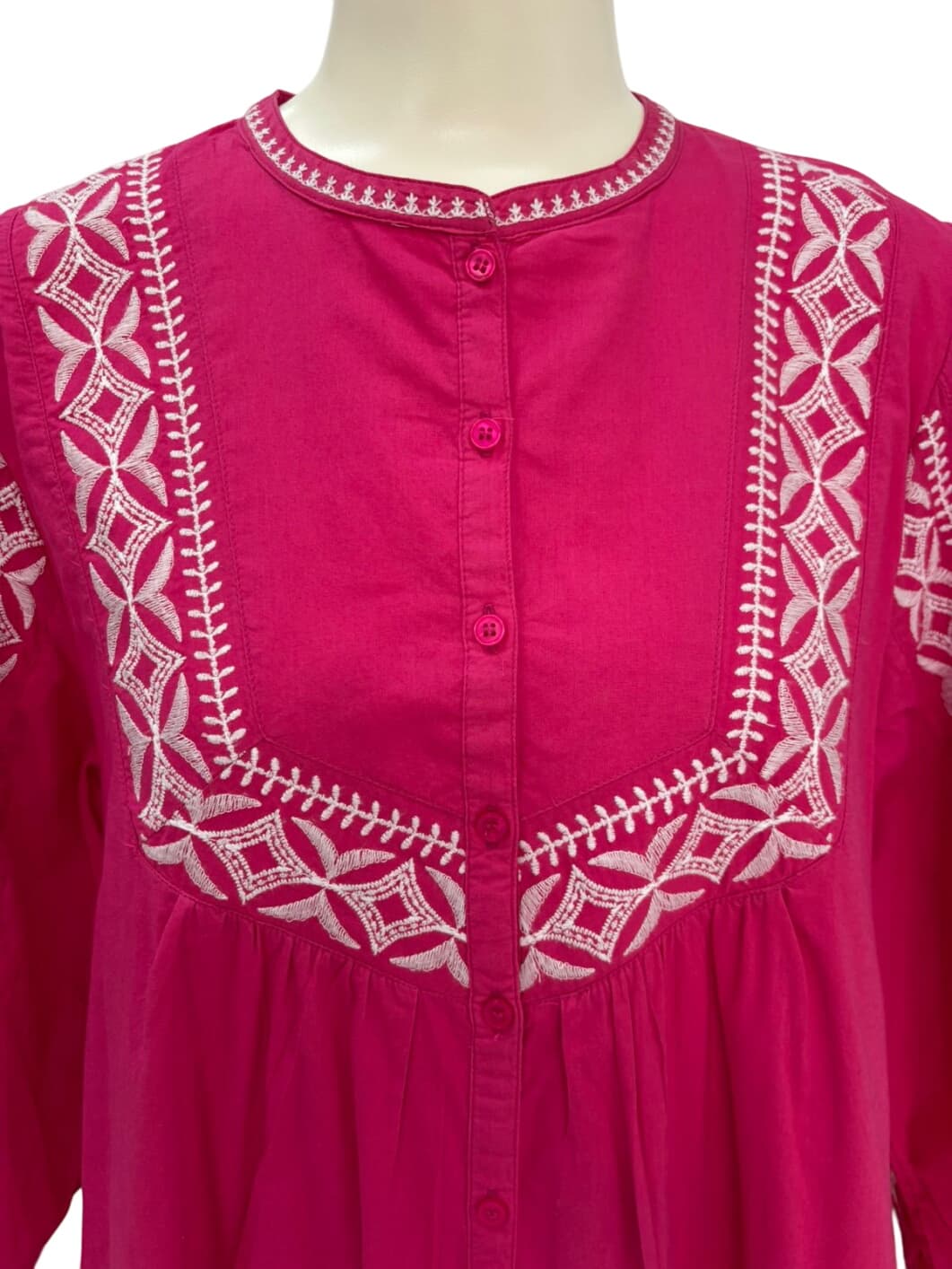 Maison 123 Embroidered Pink Tunic Dress – 3