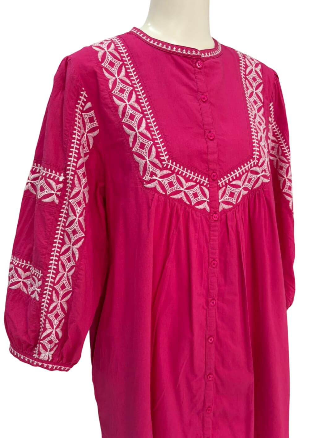 Maison 123 Embroidered Pink Tunic Dress – 2