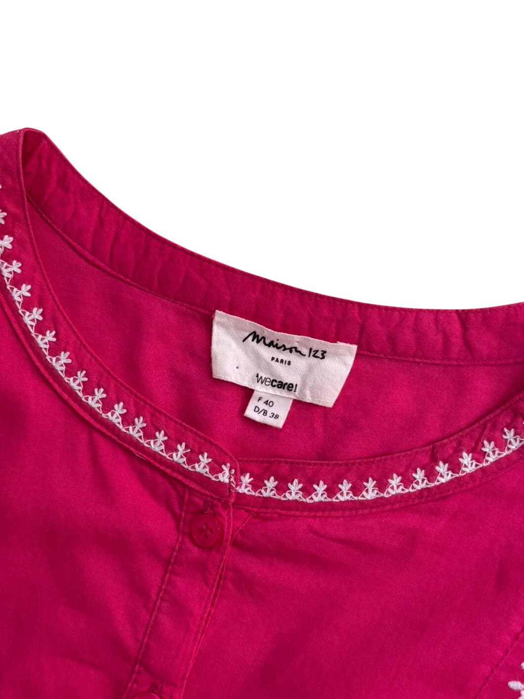 Maison 123 Embroidered Pink Tunic Dress – 6