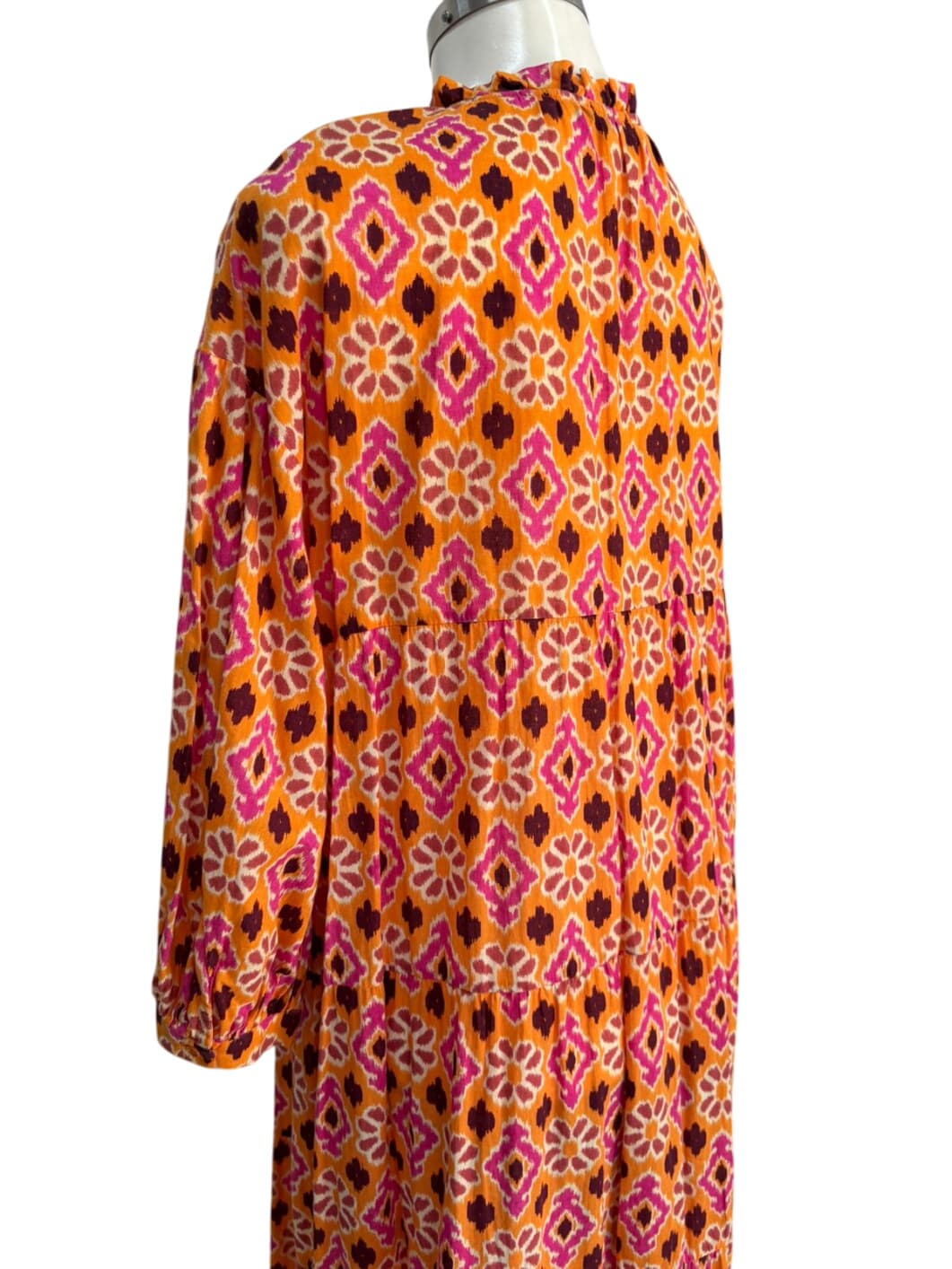 Zara Orange Patterned Maxi Dress – 5