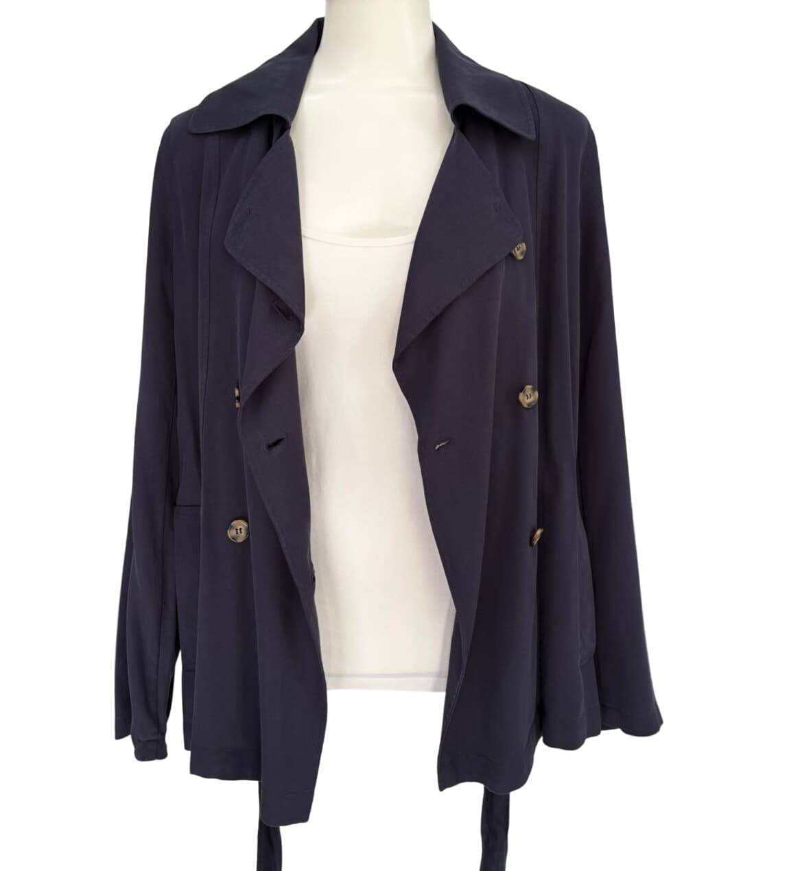 Forever NewDouble-breasted belted jacket – 4