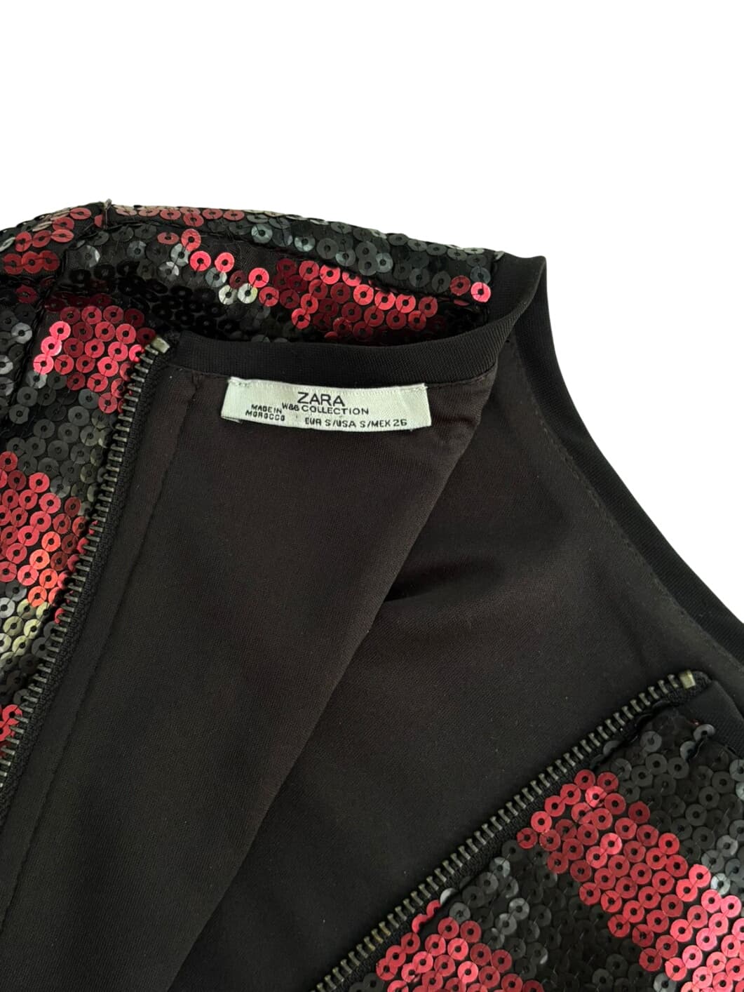 Zara Striped Sequin Crop Top – 4