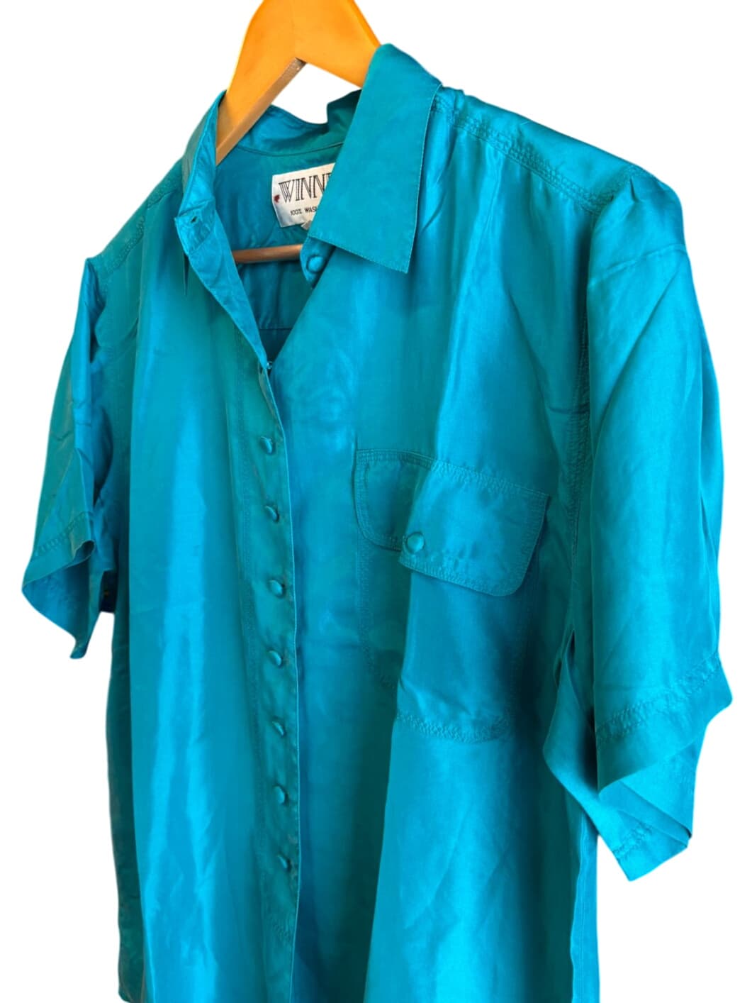 Winner 100% Washed Silk Short Sleeve Button-up Shirt – 2