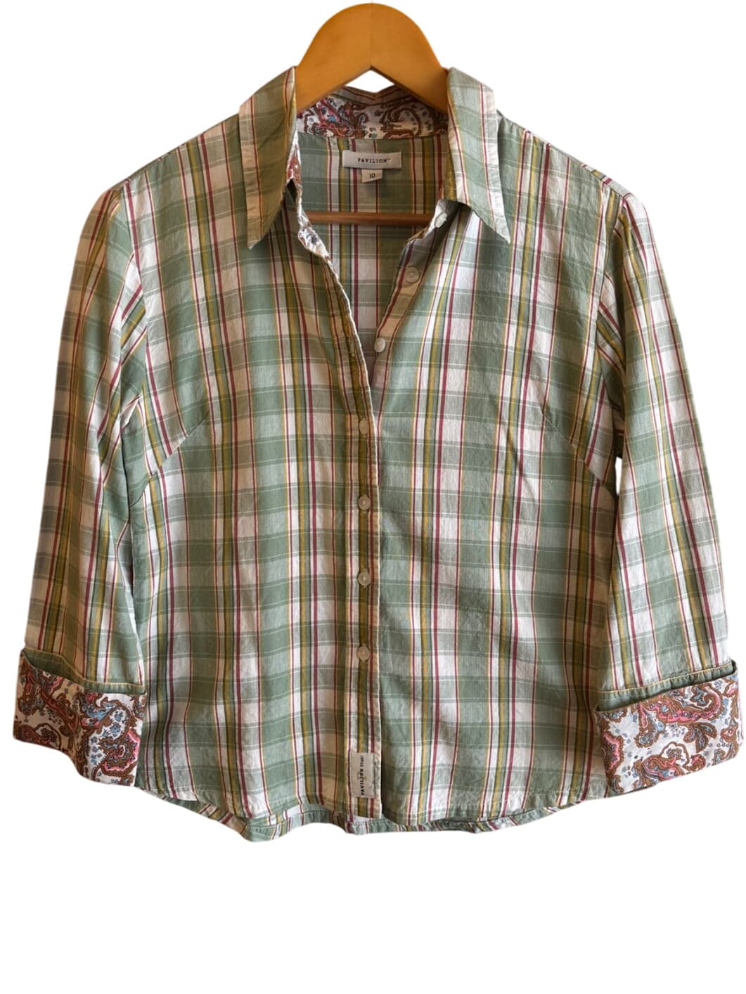 Pavilion and Plaid Button-Up Shirt – 1