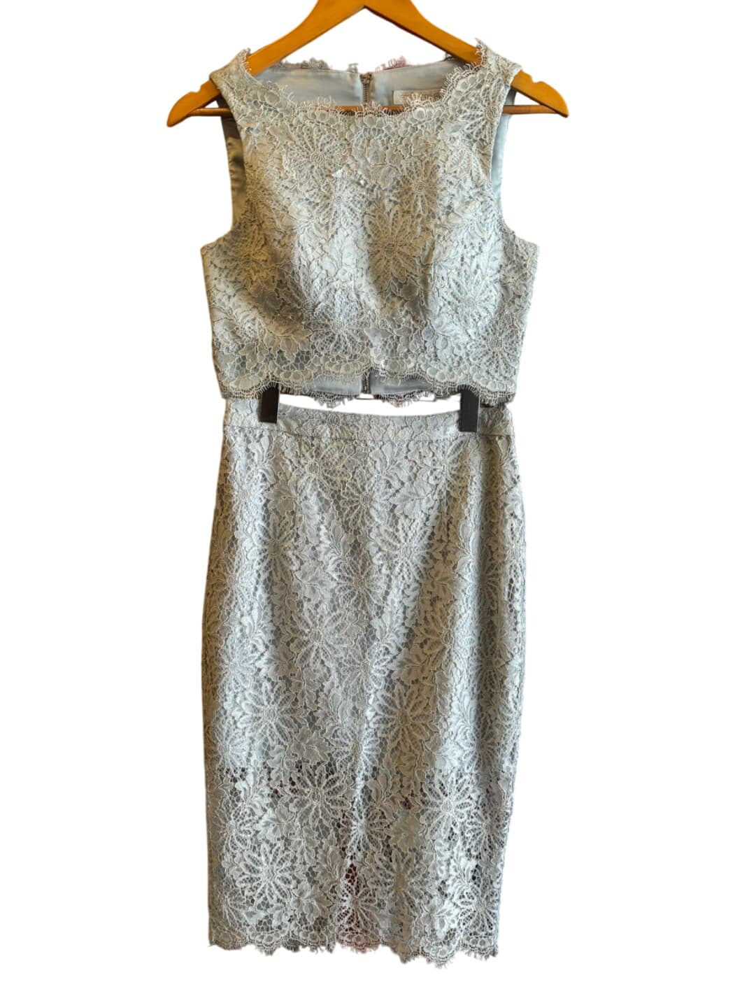 Forever New Baby Blue Lace two-piece dress – 1