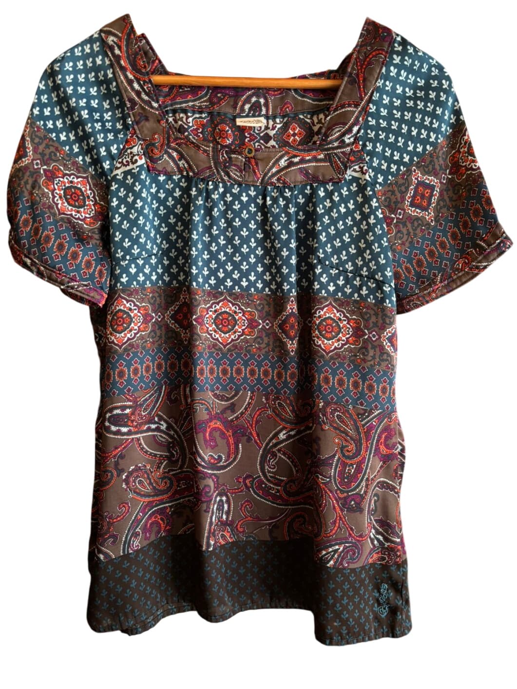 ESPIRIT Patterned short-sleeve top – 1