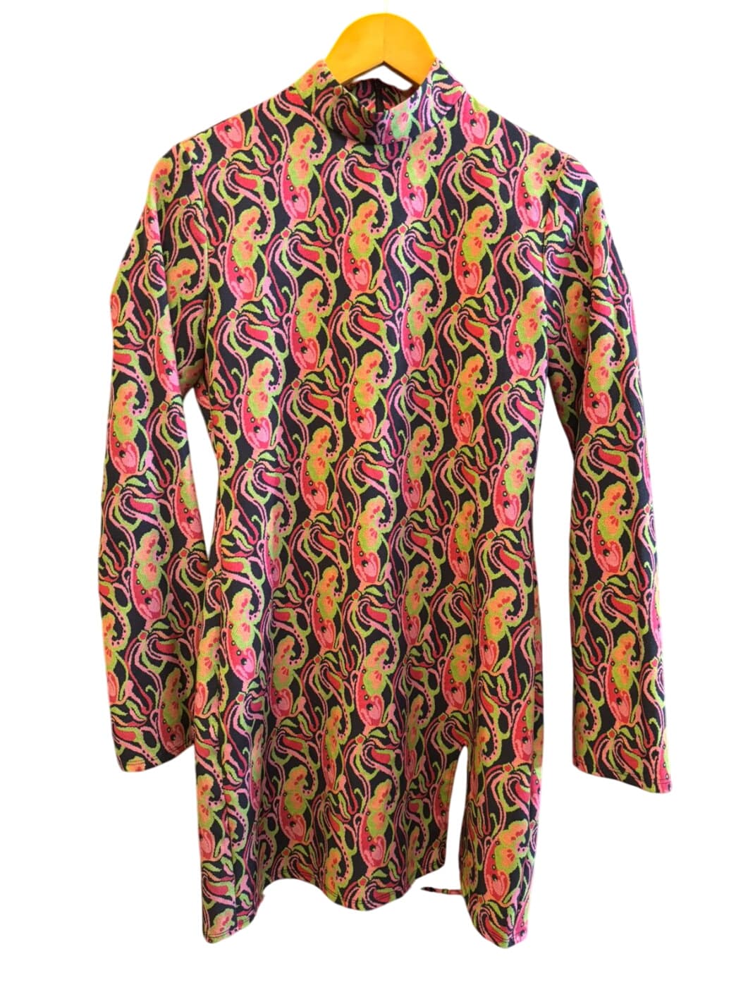 Zara Colorful Graphic Long Sleeve Dress – 1