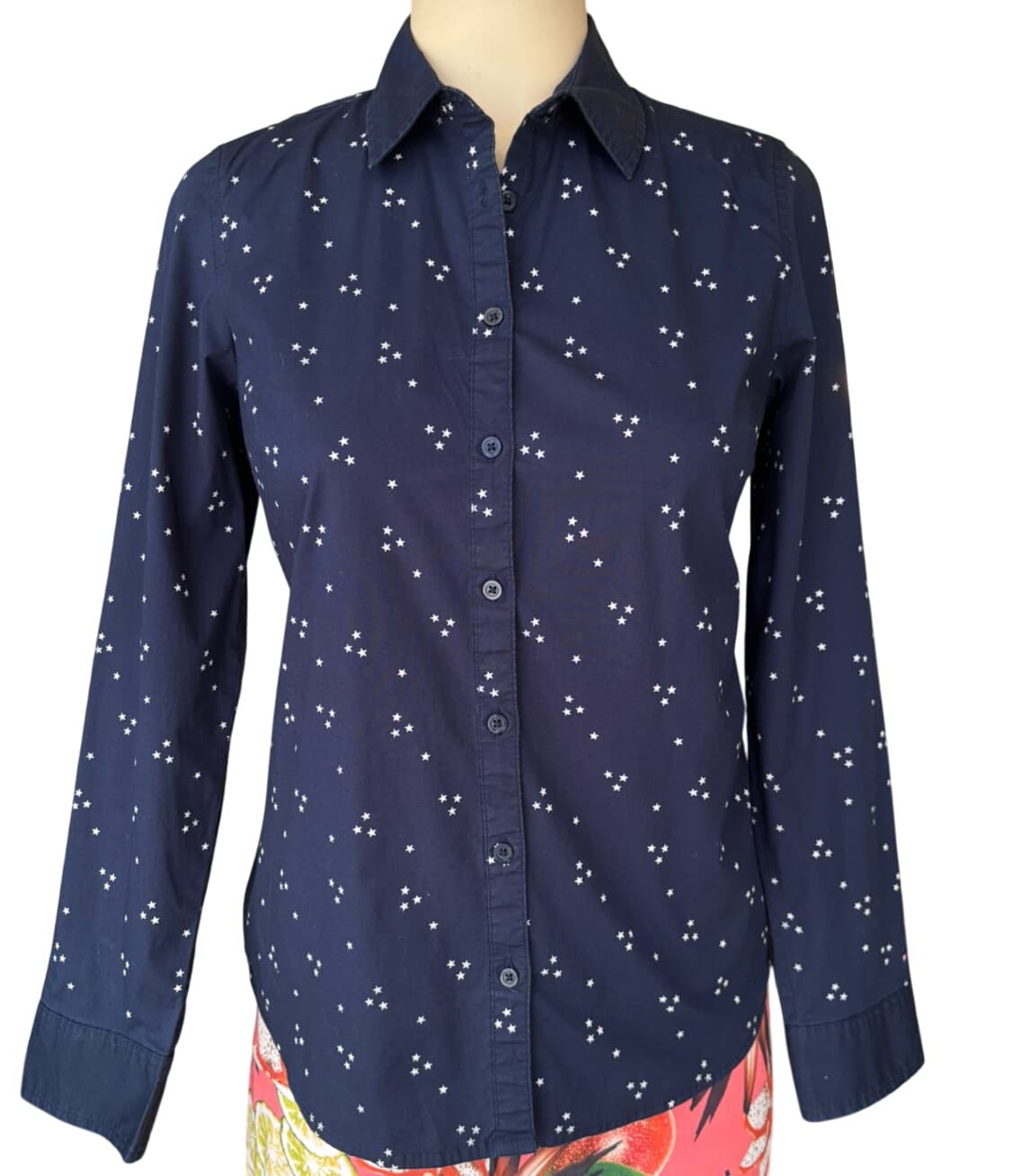 Tommy Hilfiger Navy Star Print Button-Up Shirt – 1