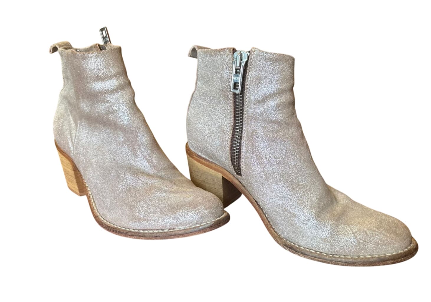 Diesel Metallic Ankle Boots – 4
