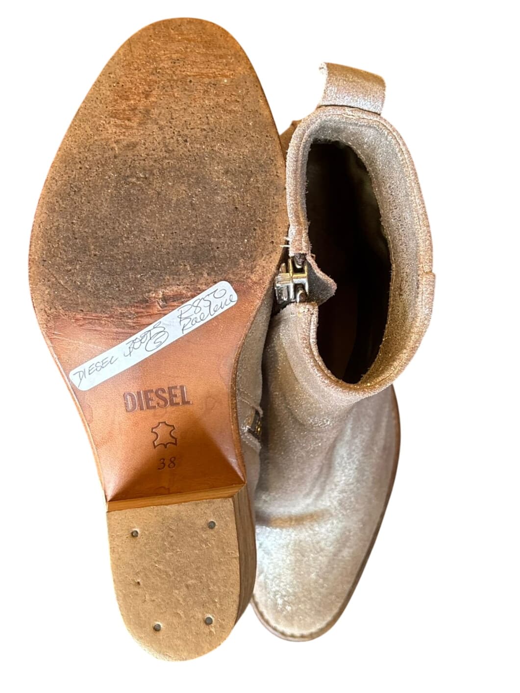 Diesel Metallic Ankle Boots – 5