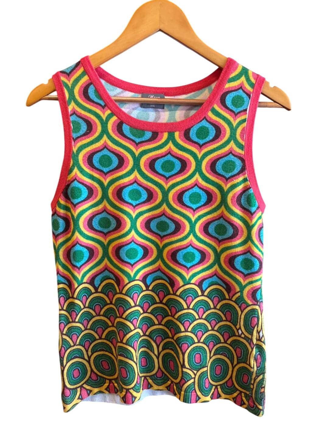 New Vintage Colorful Patterned Tank Top – 1