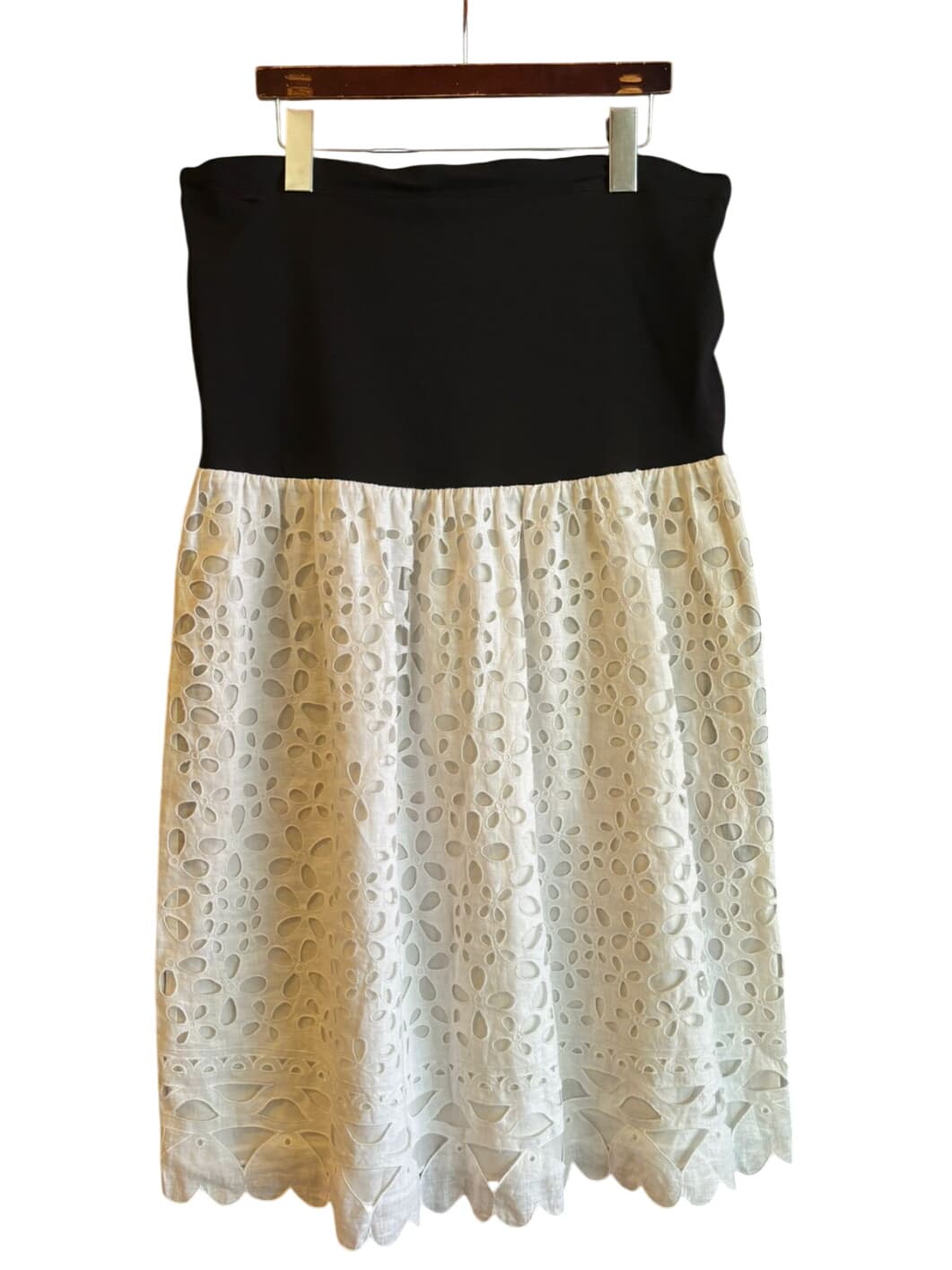 DKNY Black and White Floral Maxi Skirt/Dress – 1