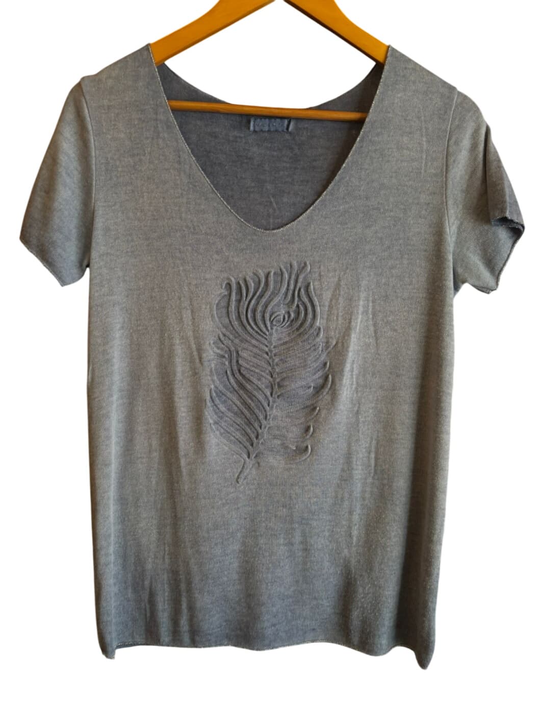 Made in Italy V-neck Short Sleeve Top – 1