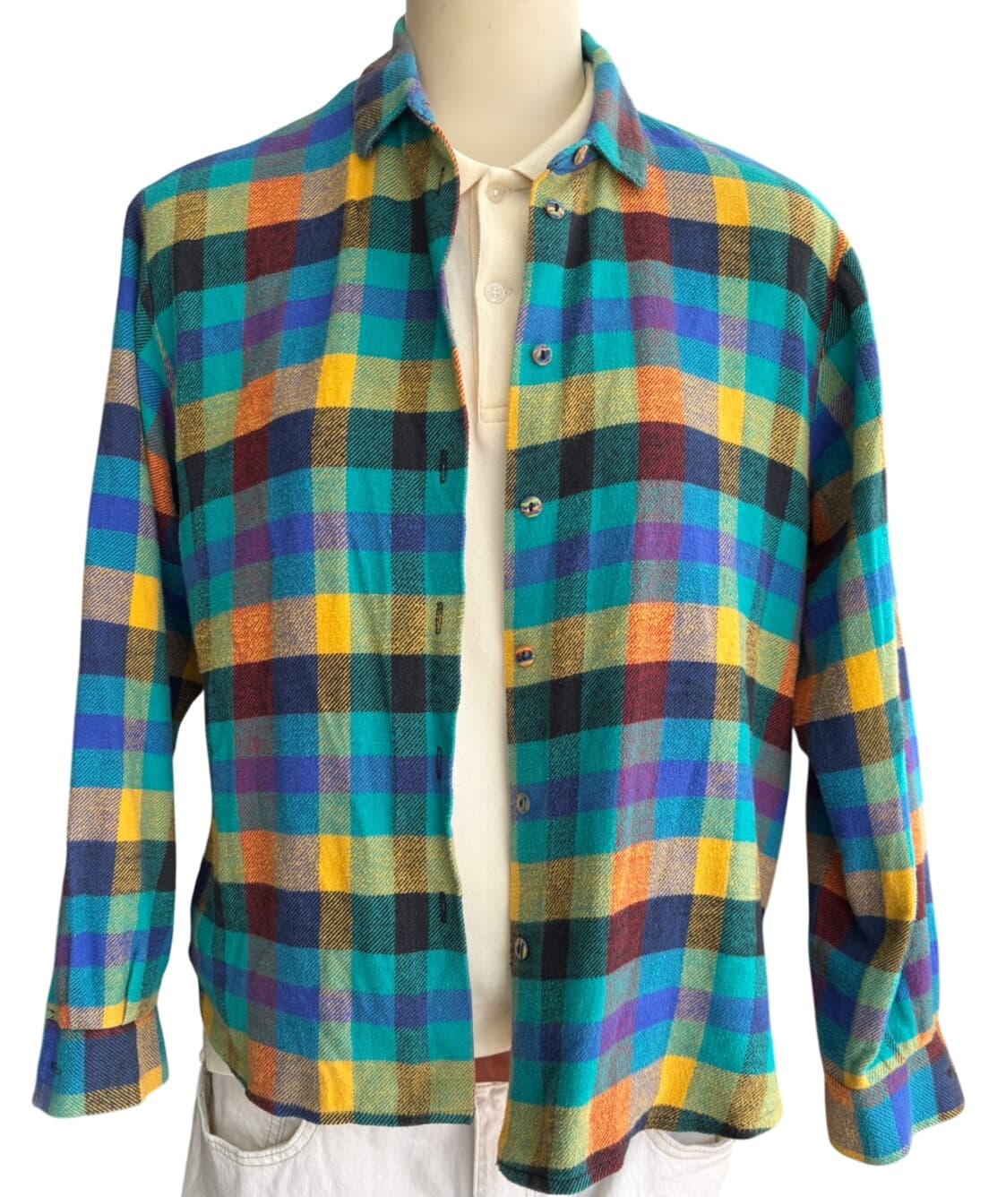 Vintage Plaid Flannel Shirt – 1