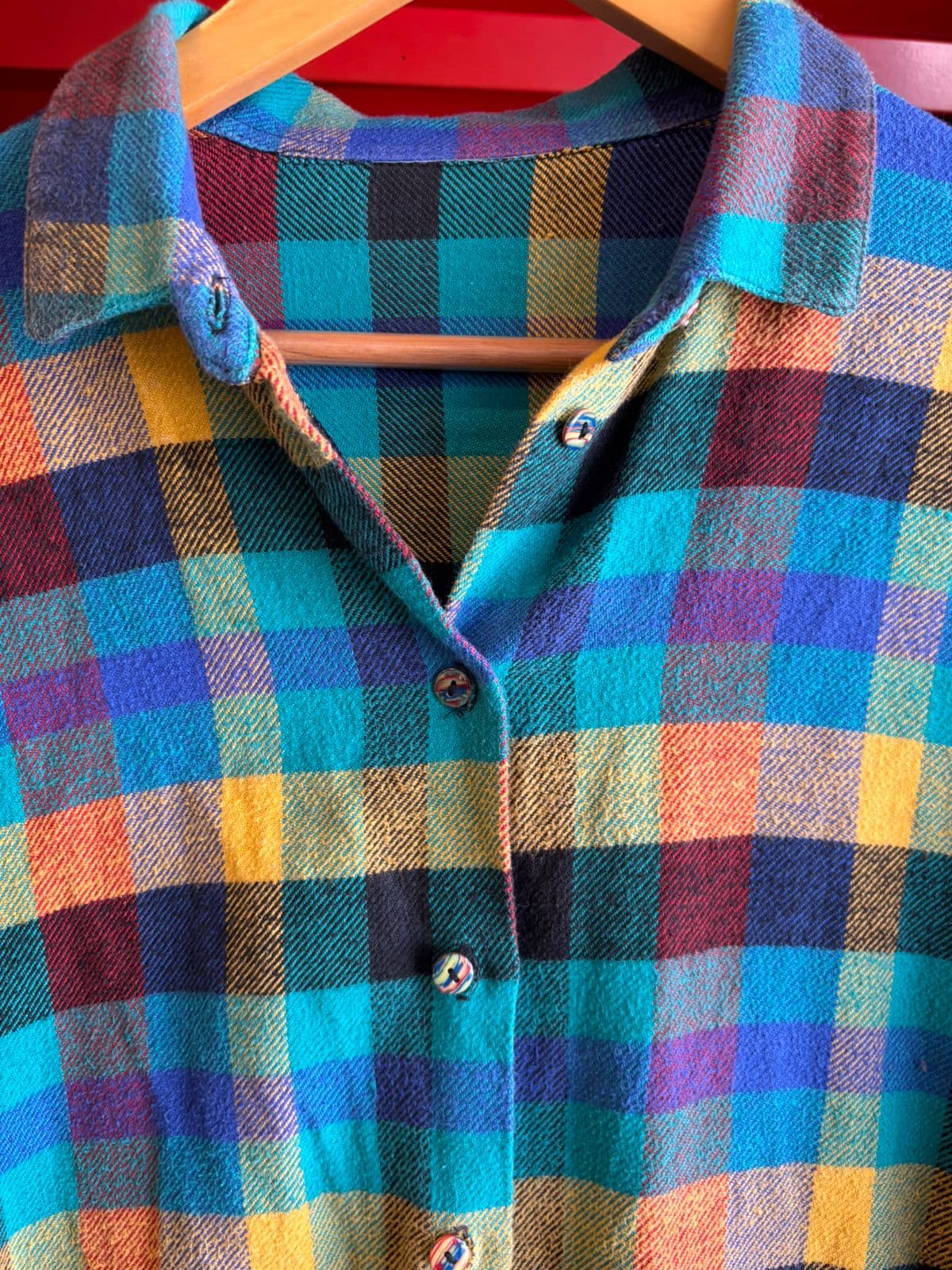 Vintage Plaid Flannel Shirt – 4