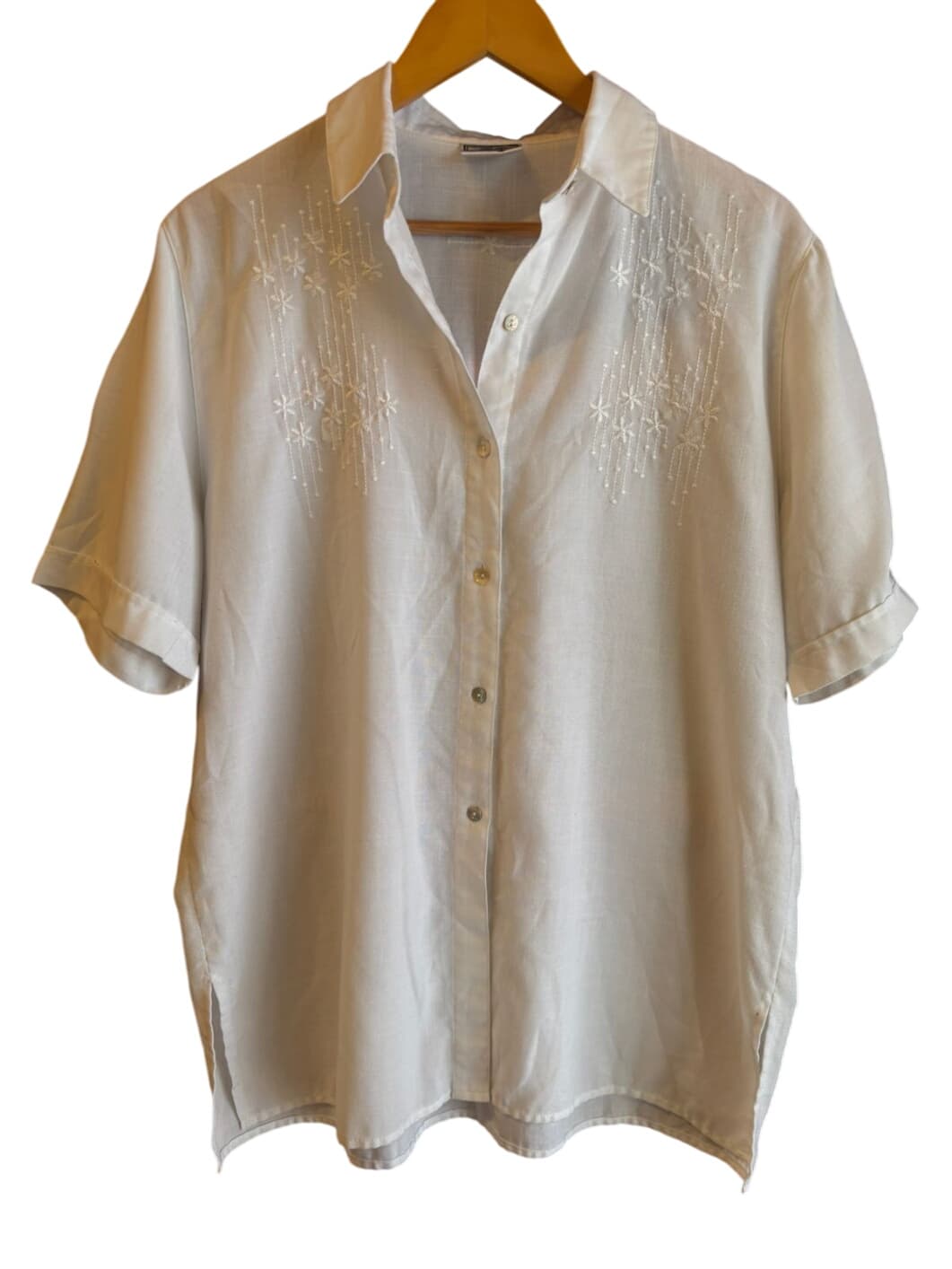 Collins Connection Embroidered Short-Sleeve Shirt – 1