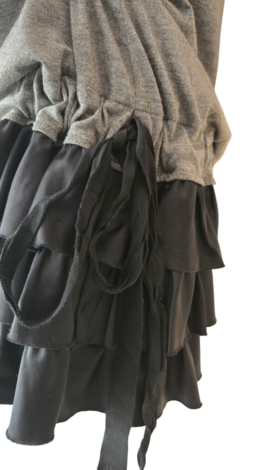 Gray Tank Dress with Ruffled Hem – 9